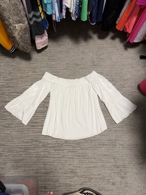 Lilly Pulitzer White off the shoulder top